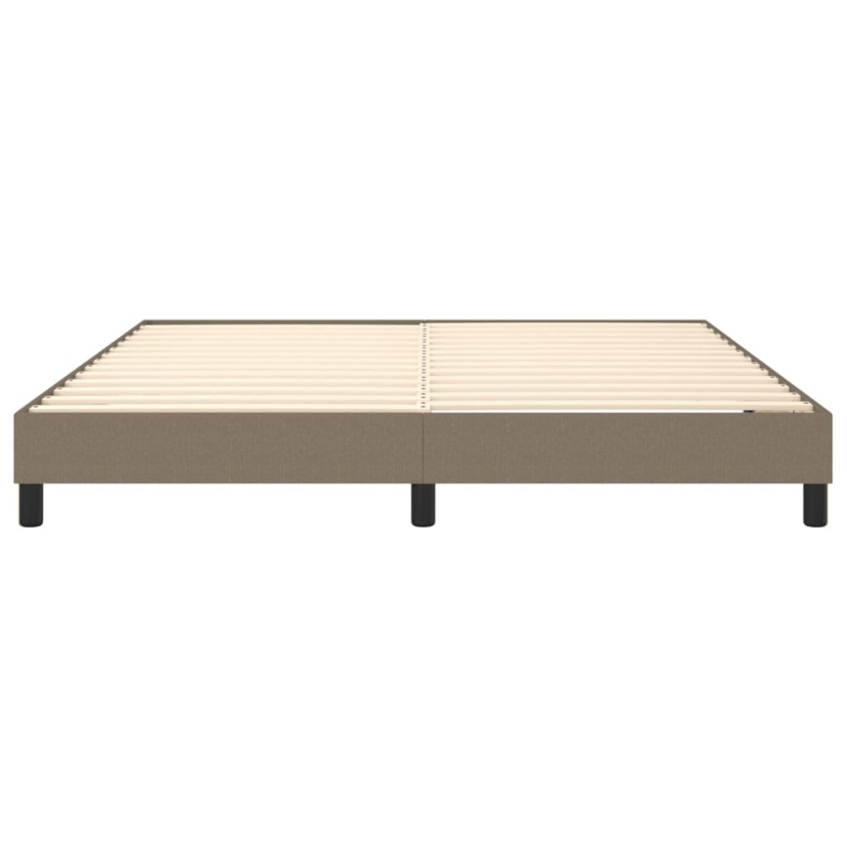 vidaXL Πλαίσιο Κρεβατιού Boxspring Taupe 160x200 εκ. Υφασμάτινο