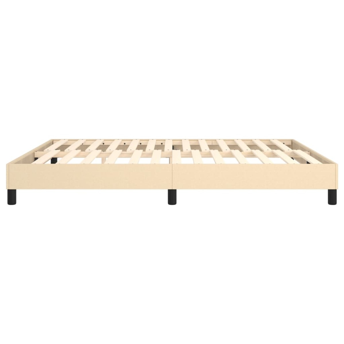 vidaXL Πλαίσιο Κρεβατιού Boxspring Κρεμ 160x200 εκ. Υφασμάτινο