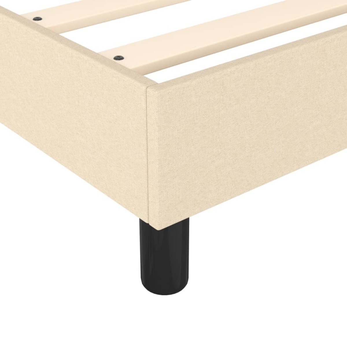 vidaXL Πλαίσιο Κρεβατιού Boxspring Κρεμ 160x200 εκ. Υφασμάτινο