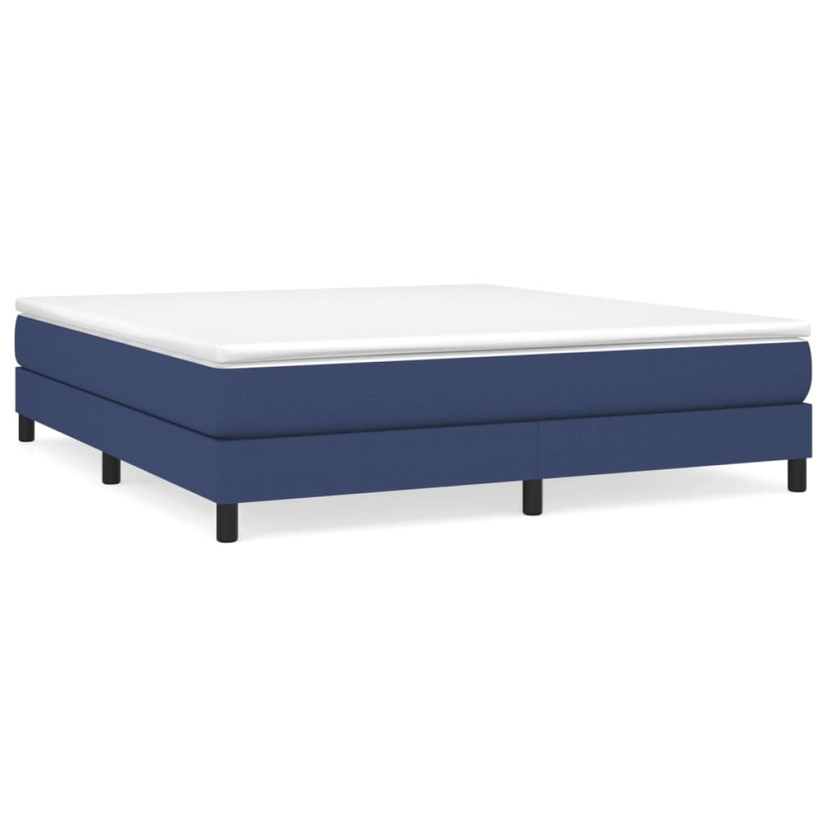 vidaXL Πλαίσιο Κρεβατιού Boxspring Μπλε 160x200 εκ. Υφασμάτινο