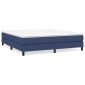 vidaXL Πλαίσιο Κρεβατιού Boxspring Μπλε 160x200 εκ. Υφασμάτινο