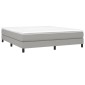 vidaXL Πλαίσιο Κρεβατιού Boxspring Ανοιχτό Γκρι 180x200 εκ. Υφασμάτινο