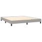 vidaXL Πλαίσιο Κρεβατιού Boxspring Ανοιχτό Γκρι 180x200 εκ. Υφασμάτινο