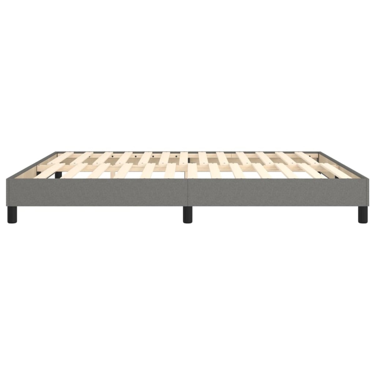vidaXL Πλαίσιο Κρεβατιού Boxspring Σκούρο Γκρι 180x200 εκ. Υφασμάτινο