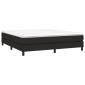 vidaXL Πλαίσιο Κρεβατιού Boxspring Μαύρο 180x200 εκ. Υφασμάτινο