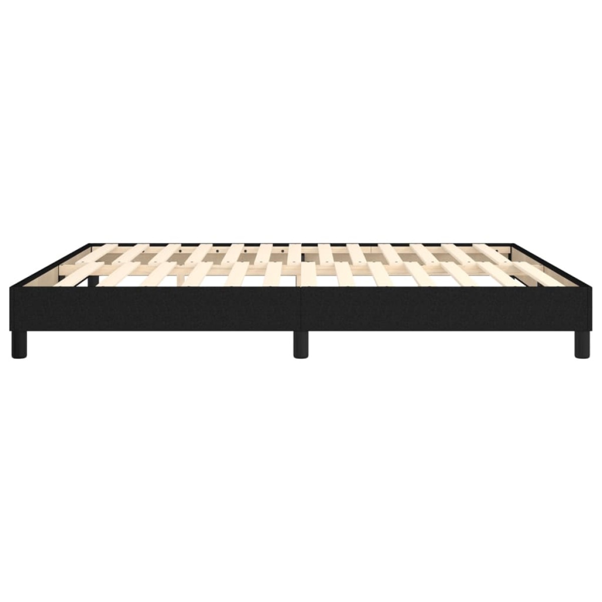 vidaXL Πλαίσιο Κρεβατιού Boxspring Μαύρο 180x200 εκ. Υφασμάτινο