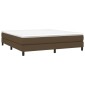 vidaXL Πλαίσιο Κρεβατιού Boxspring Σκούρο Καφέ 180x200 εκ. Υφασμάτινο