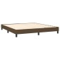 vidaXL Πλαίσιο Κρεβατιού Boxspring Σκούρο Καφέ 180x200 εκ. Υφασμάτινο