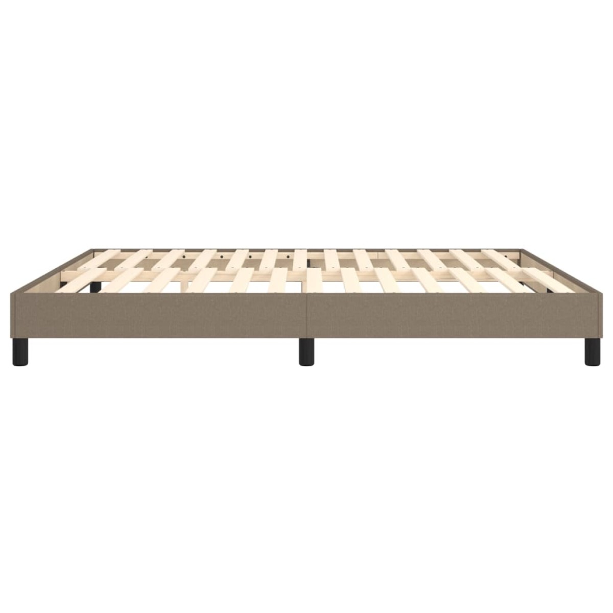 vidaXL Πλαίσιο Κρεβατιού Boxspring Taupe 180x200 εκ. Υφασμάτινο