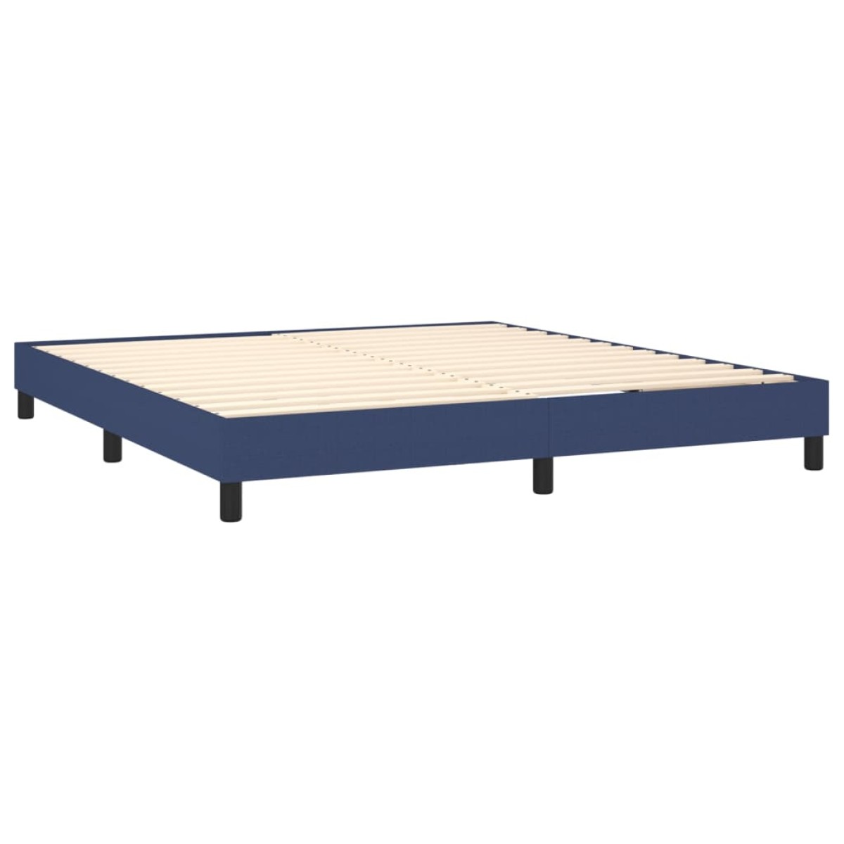 vidaXL Πλαίσιο Κρεβατιού Boxspring Μπλε 180x200 εκ. Υφασμάτινο