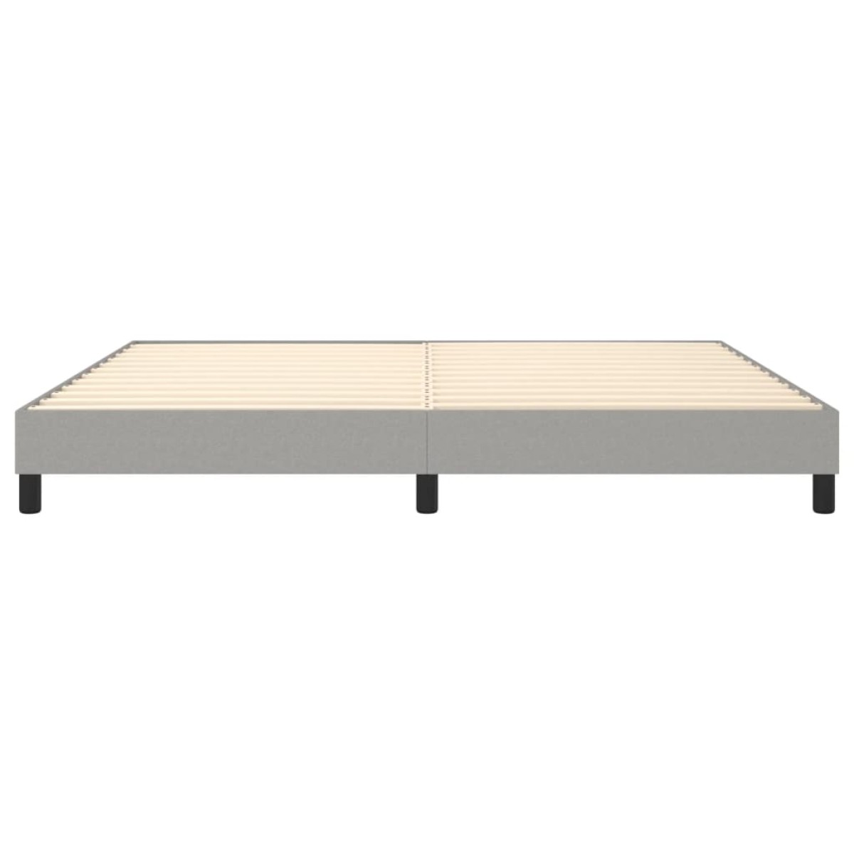 vidaXL Πλαίσιο Κρεβατιού Boxspring Ανοιχτό Γκρι 200x200 εκ. Υφασμάτινο