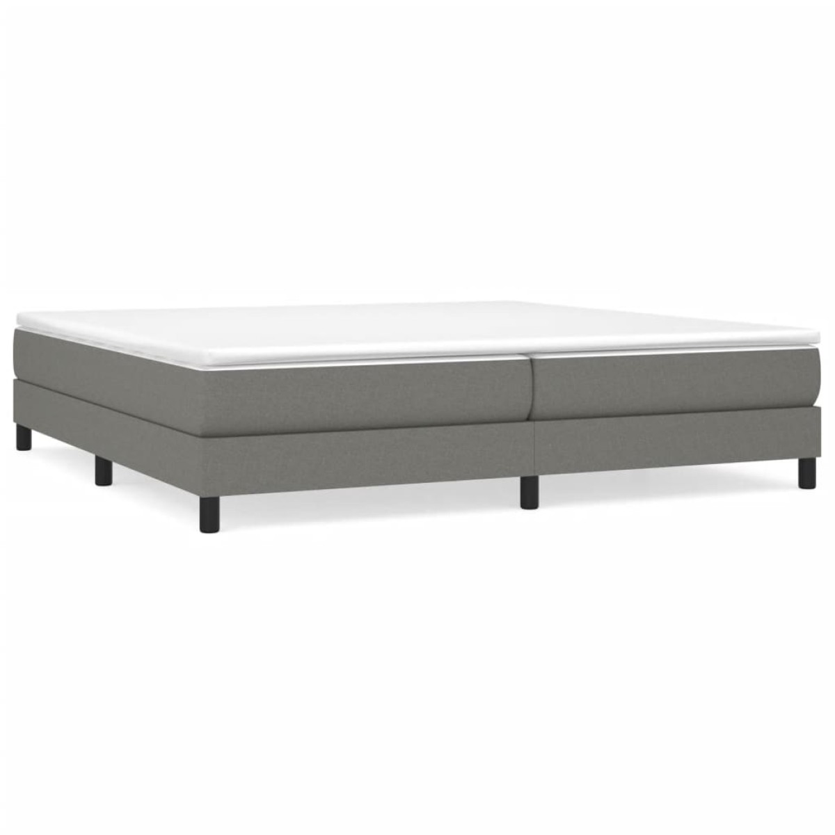 vidaXL Πλαίσιο Κρεβατιού Boxspring Σκούρο Γκρι 200x200 εκ. Υφασμάτινο