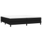 vidaXL Πλαίσιο Κρεβατιού Boxspring Μαύρο 200x200 εκ. Υφασμάτινο