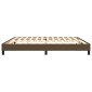 vidaXL Πλαίσιο Κρεβατιού Boxspring Σκούρο Καφέ 200x200 εκ. Υφασμάτινο