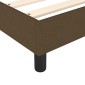 vidaXL Πλαίσιο Κρεβατιού Boxspring Σκούρο Καφέ 200x200 εκ. Υφασμάτινο