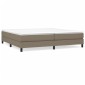 vidaXL Πλαίσιο Κρεβατιού Boxspring Taupe 200x200 εκ. Υφασμάτινο