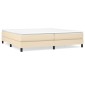 vidaXL Πλαίσιο Κρεβατιού Boxspring Κρεμ 200x200 εκ. Υφασμάτινο