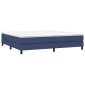 vidaXL Πλαίσιο Κρεβατιού Boxspring Μπλε 200x200 εκ. Υφασμάτινο