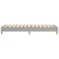 vidaXL Πλαίσιο Κρεβατιού Boxspring Ανοιχτό Γκρι 80x200 εκ. Υφασμάτινο