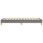 vidaXL Πλαίσιο Κρεβατιού Boxspring Σκούρο Γκρι 80x200 εκ. Υφασμάτινο
