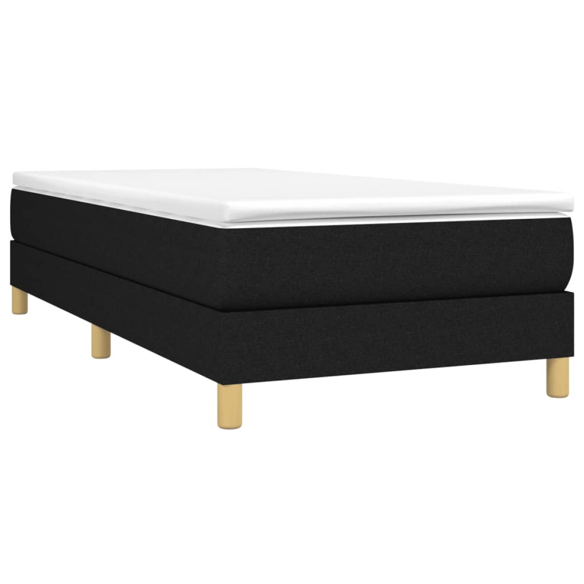 vidaXL Πλαίσιο Κρεβατιού Boxspring Μαύρο 80 x 200 εκ. Υφασμάτινο