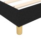 vidaXL Πλαίσιο Κρεβατιού Boxspring Μαύρο 80 x 200 εκ. Υφασμάτινο