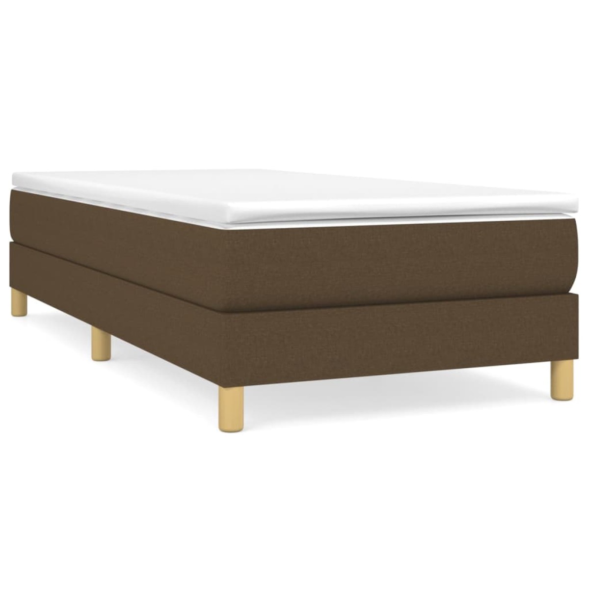 vidaXL Πλαίσιο Κρεβατιού Boxspring Σκούρο Καφέ 80x200 εκ. Υφασμάτινο