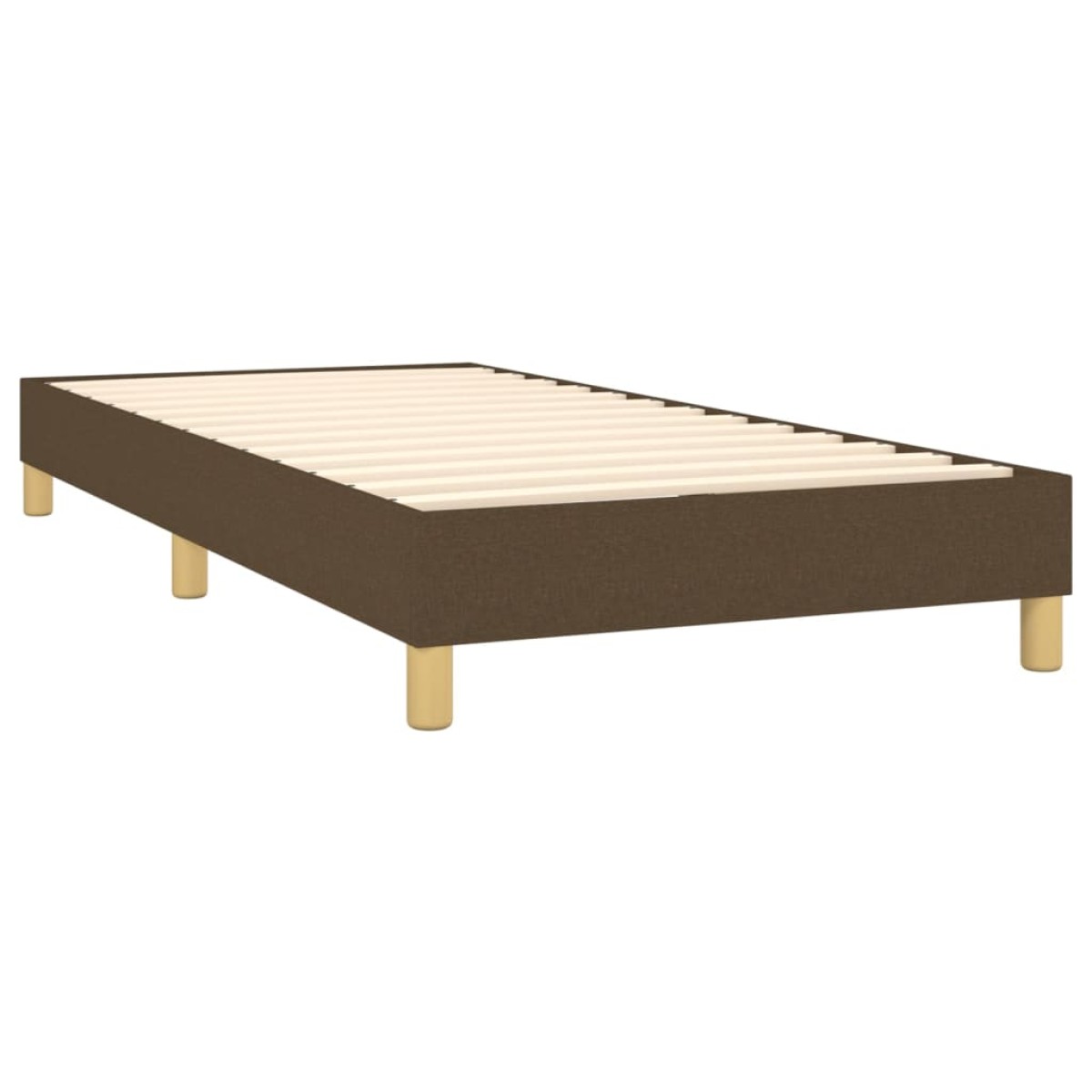 vidaXL Πλαίσιο Κρεβατιού Boxspring Σκούρο Καφέ 80x200 εκ. Υφασμάτινο