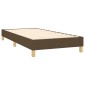 vidaXL Πλαίσιο Κρεβατιού Boxspring Σκούρο Καφέ 80x200 εκ. Υφασμάτινο