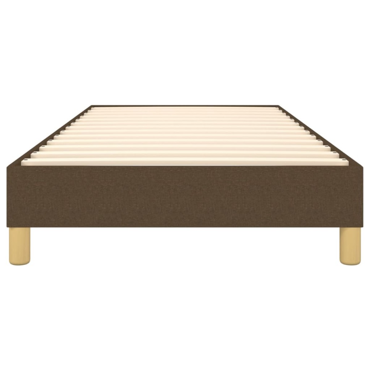 vidaXL Πλαίσιο Κρεβατιού Boxspring Σκούρο Καφέ 80x200 εκ. Υφασμάτινο