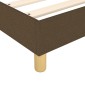 vidaXL Πλαίσιο Κρεβατιού Boxspring Σκούρο Καφέ 80x200 εκ. Υφασμάτινο