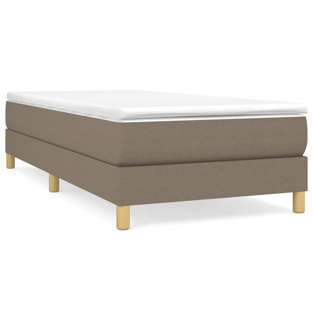 vidaXL Σκελετός Κρεβατιού με Ελατήρια Taupe 80x200 εκ. Υφασμάτινο