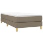 vidaXL Πλαίσιο Κρεβατιού Boxspring Taupe 80 x 200 εκ. Υφασμάτινο