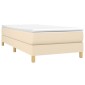 vidaXL Πλαίσιο Κρεβατιού Boxspring Κρεμ 80 x 200 εκ. Υφασμάτινο