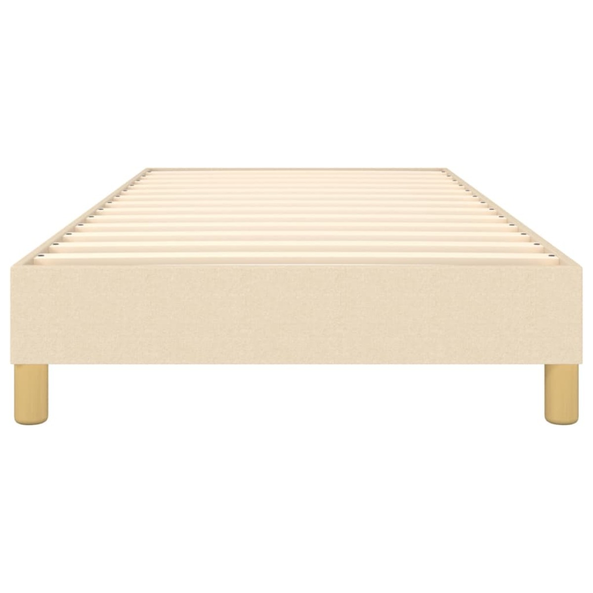 vidaXL Πλαίσιο Κρεβατιού Boxspring Κρεμ 80 x 200 εκ. Υφασμάτινο