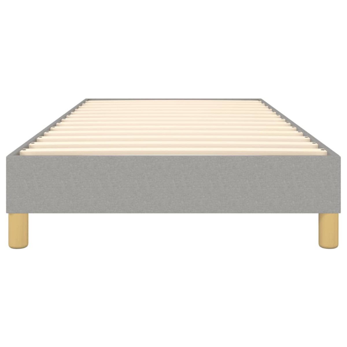 vidaXL Πλαίσιο Κρεβατιού Boxspring Ανοιχτό Γκρι 90x190 εκ. Υφασμάτινο