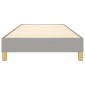vidaXL Πλαίσιο Κρεβατιού Boxspring Ανοιχτό Γκρι 90x190 εκ. Υφασμάτινο