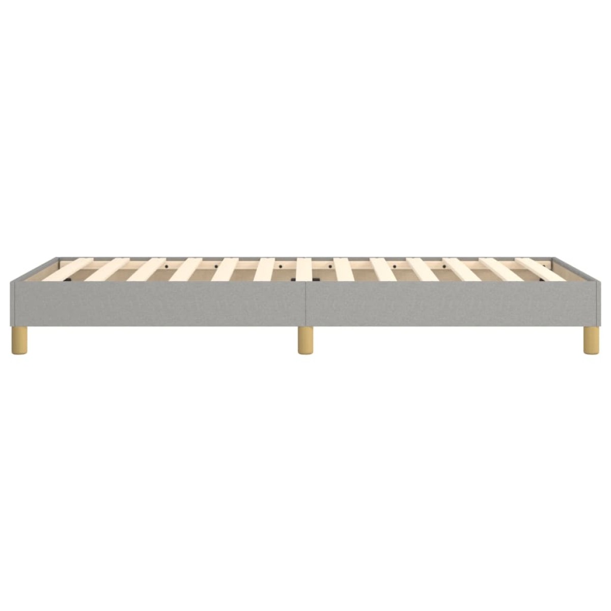 vidaXL Πλαίσιο Κρεβατιού Boxspring Ανοιχτό Γκρι 90x190 εκ. Υφασμάτινο