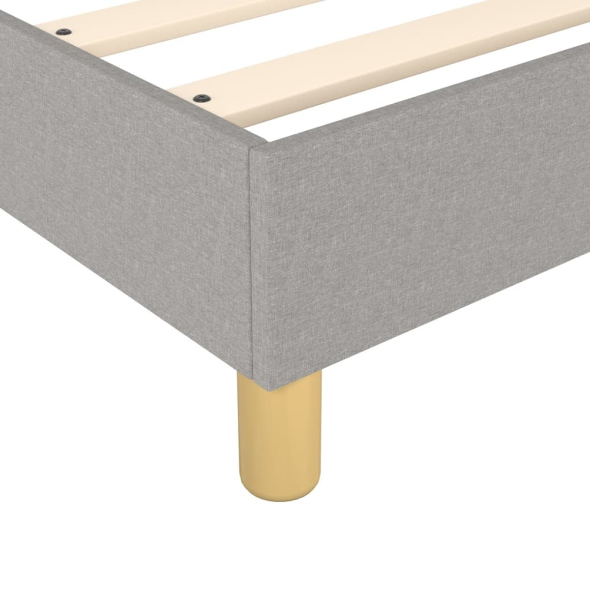 vidaXL Πλαίσιο Κρεβατιού Boxspring Ανοιχτό Γκρι 90x190 εκ. Υφασμάτινο