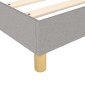 vidaXL Πλαίσιο Κρεβατιού Boxspring Ανοιχτό Γκρι 90x190 εκ. Υφασμάτινο