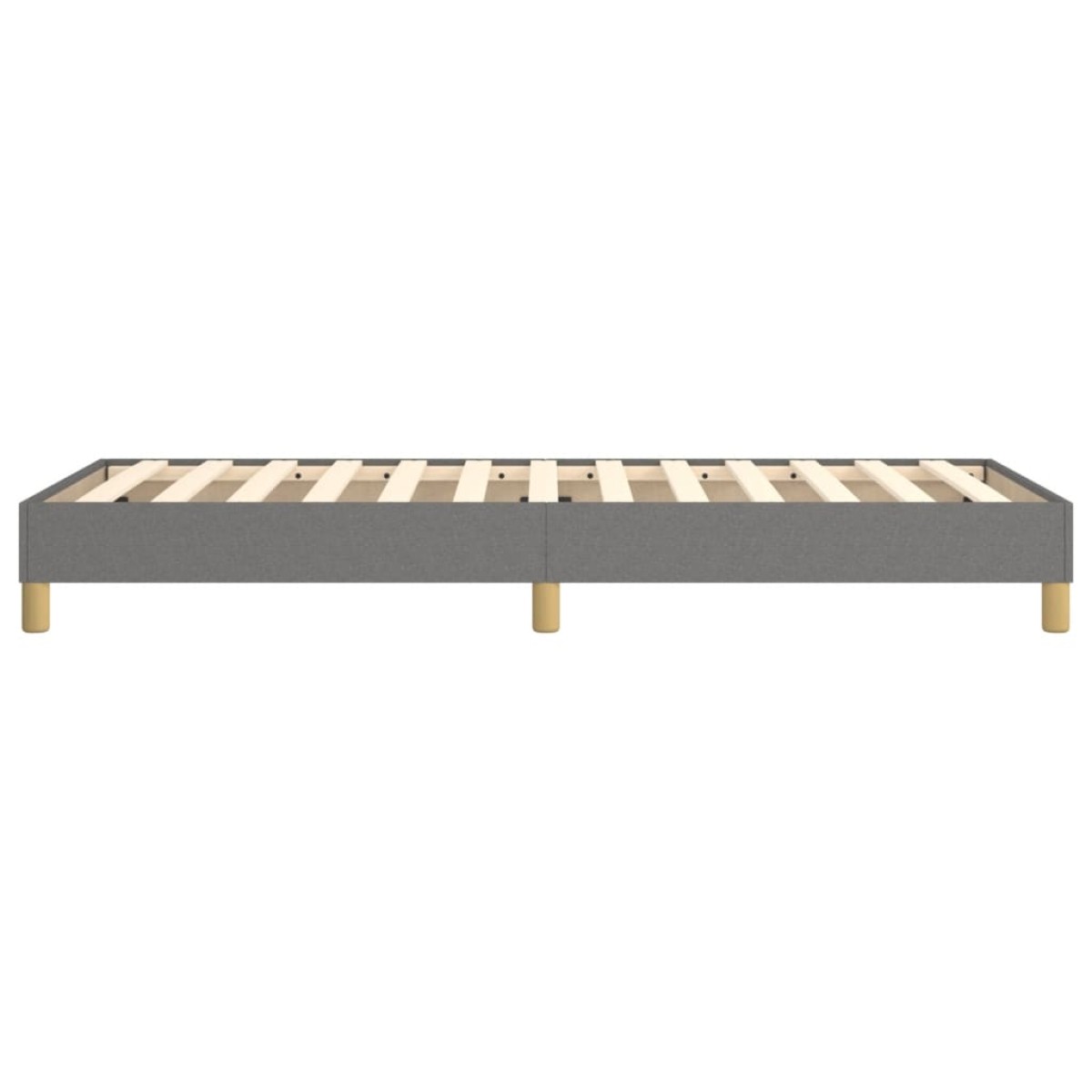 vidaXL Πλαίσιο Κρεβατιού Boxspring Σκούρο Γκρι 90x190 εκ. Υφασμάτινο