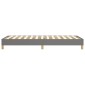 vidaXL Πλαίσιο Κρεβατιού Boxspring Σκούρο Γκρι 90x190 εκ. Υφασμάτινο