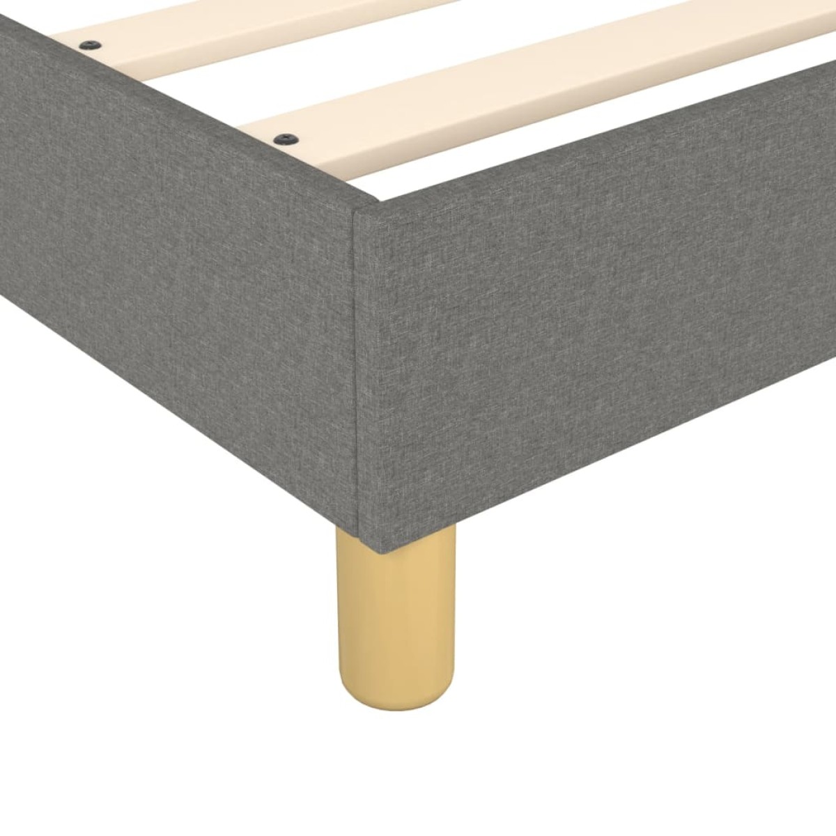 vidaXL Πλαίσιο Κρεβατιού Boxspring Σκούρο Γκρι 90x190 εκ. Υφασμάτινο