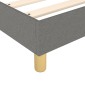 vidaXL Πλαίσιο Κρεβατιού Boxspring Σκούρο Γκρι 90x190 εκ. Υφασμάτινο
