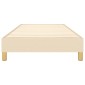 vidaXL Πλαίσιο Κρεβατιού Boxspring Κρεμ 100x200 εκ. Υφασμάτινο