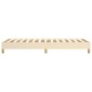 vidaXL Πλαίσιο Κρεβατιού Boxspring Κρεμ 100x200 εκ. Υφασμάτινο