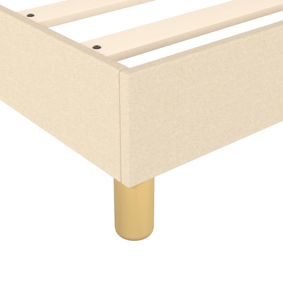 vidaXL Πλαίσιο Κρεβατιού Boxspring Κρεμ 100x200 εκ. Υφασμάτινο