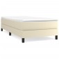 vidaXL Πλαίσιο Κρεβατιού Boxspring Κρεμ 80 x 200 εκ. Συνθετικό Δέρμα