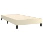 vidaXL Πλαίσιο Κρεβατιού Boxspring Κρεμ 80 x 200 εκ. Συνθετικό Δέρμα