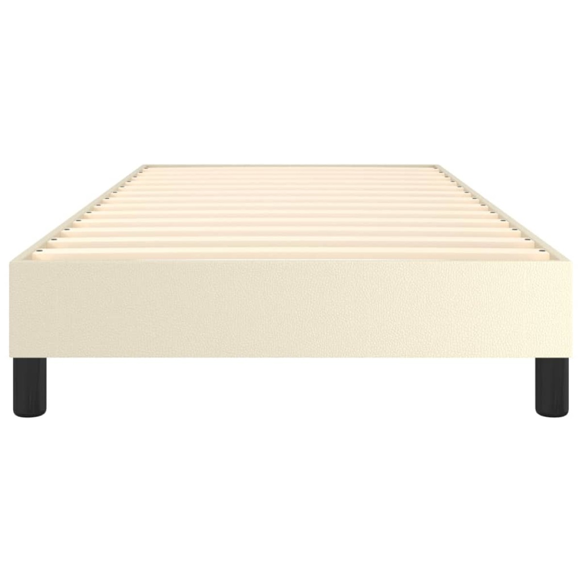 vidaXL Πλαίσιο Κρεβατιού Boxspring Κρεμ 80 x 200 εκ. Συνθετικό Δέρμα
